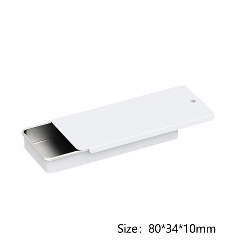 Mini Iron Box Slide Cover Storage Box Wedding Jewelry Pill Case Portable Tin Box