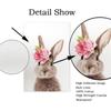 Flower Bunny Poster Rabbit Nursery Wall Art Canvas Painting  Animals Print Posters Nordic Wall Pictures for Baby Room Decor