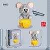 Non-Toxic Twelve Chinese Zodiac Signs Animals Toys Micro Building Blocks Models Toys For Kids Birthday Gifts Desk Ornaments