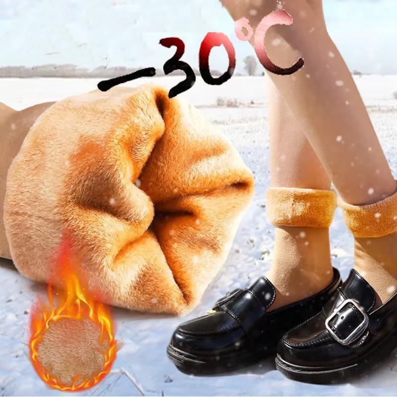 1/5 Paires Hiver Chaud Épaissir Polaire Chaussettes Courtes Femmes Thermiques Laine Cachemire Chaussettes Neige Velours Bottes Maison Sol Calcetines Mujer