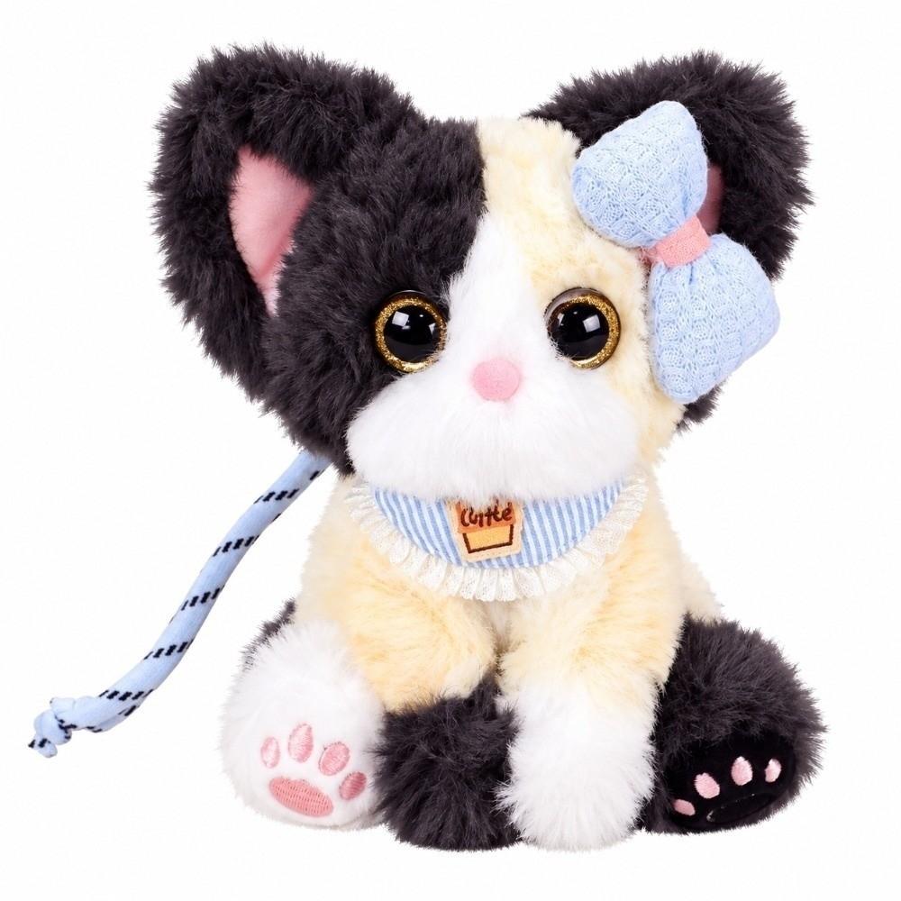 Soft Plush Plush Cat Keychain Big Ears Curly Fleece Accessory  Birthday Present