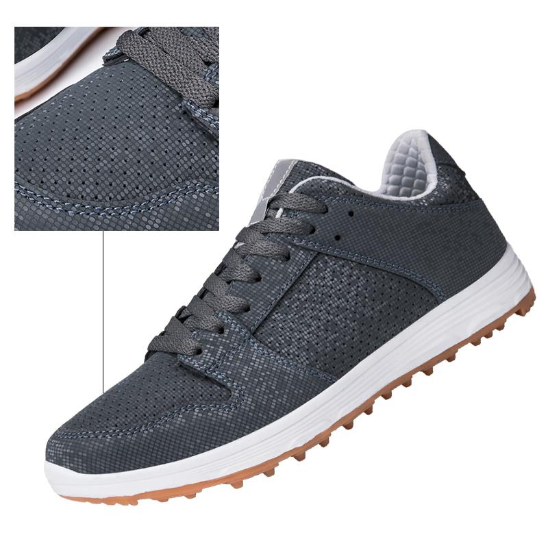 Prodyšná kůže Muži Golfové boty Protiskluzové Dámské Golfové boty Gumová podrážka Unisex Golfové oblečení Tenisky Pohodlné