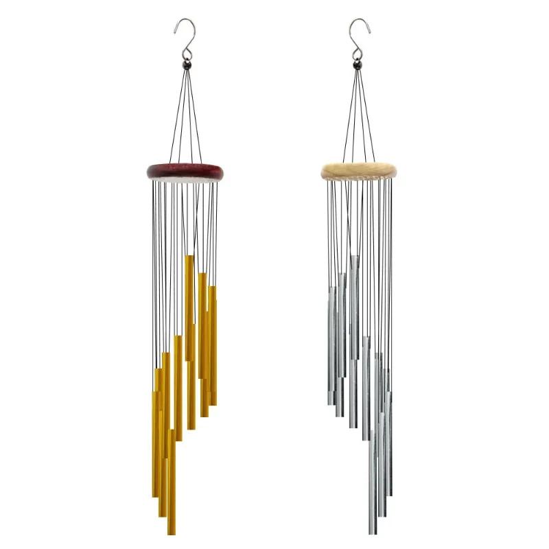 3 Type Outdoor Metal Wind Chimes 18 Inch Yard Garden Tubes Bell Copper Antique Chime Wall Hanging Home Decor Wooden