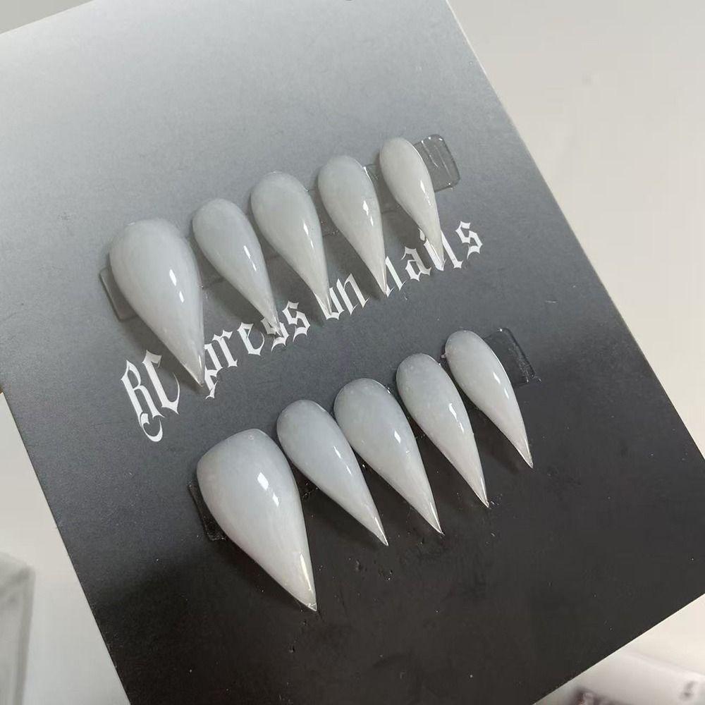 10PCS Finished Nail Art Handmade Dragon Armor Press On Eagle And Cat Claw False Nails DIY Claw Beast Armor Full Nail Tips