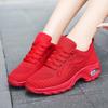 Fashion Spring Red Sports Sneakers Breathable Mesh Casual Shoes Women Fashionable 2024 Non-slip Lace-up Comfort Outdoors Walking Shoes