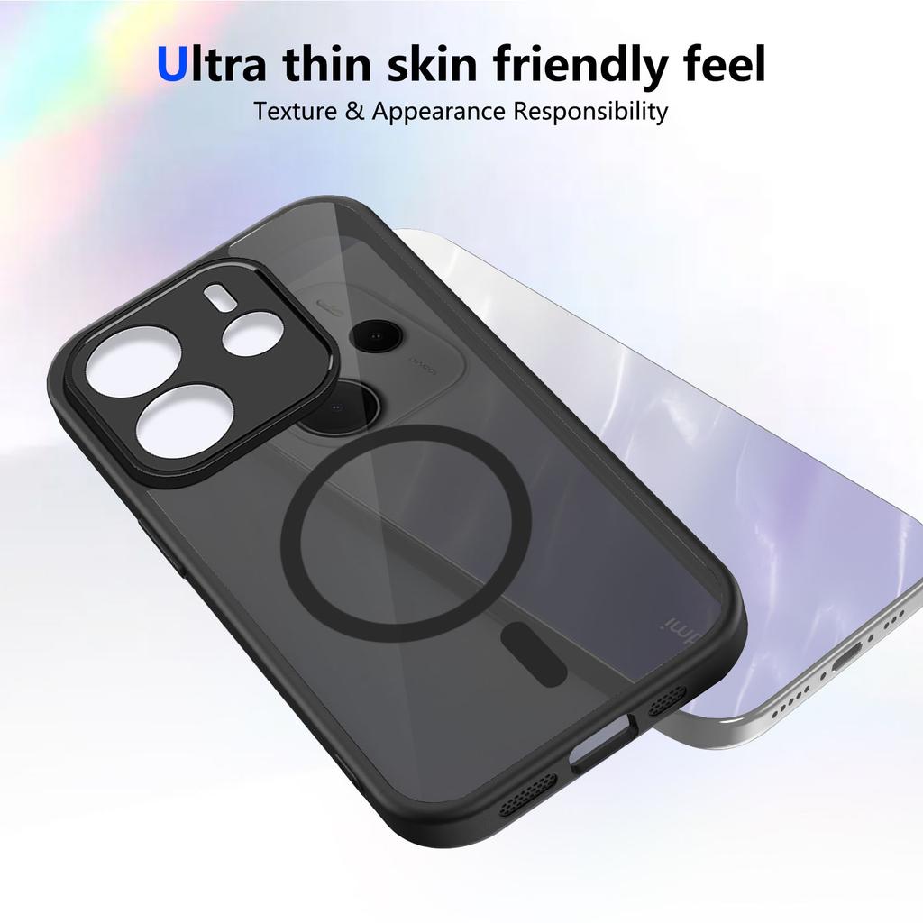 Чохол для Xiaomi Redmi Note 14 13 4G 5G Матовий Прозорий Magsafe Магнітний Ударостійкий Coque для Redmi Note 13 Pro Plus 5G 4G Чохол