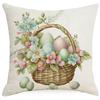 New Easter Pillowcase Spring Retro Rabbit Easter Egg Decorative Pillow Sofa Cushion Cover