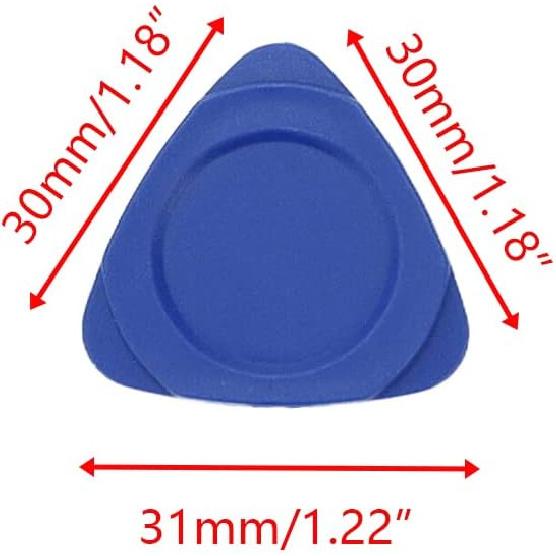 Semetall 50Pcs Opening Pry Tools with Case,Triangle Plastic Pry Opening Tool for Electronic Products