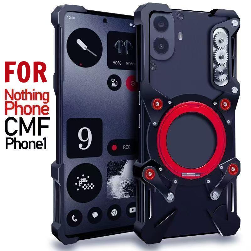 Leistungsstarke stoßfeste Metall-Rüstungshülle für Nothing Phone 3A 2A Plus 3 2 Pro Aluminiumhüllen Abdeckung Stoßfänger Coque für Nohing phone One