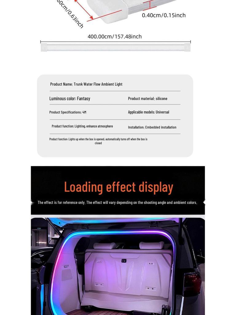 Best-Selling Ambient Lighting Strip for Updated Model 3 Trunks
