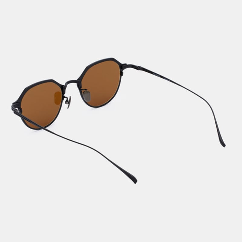 MATTEPUZ MP-09 TITANIUM BROWN SUNGLASS BLACK