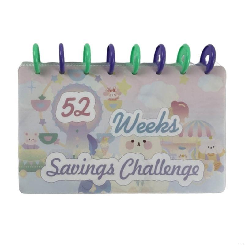 

52 Week Savings Challenge Budget Book Binder Fun Saving Money Budgets Planner Cash Envelope Wallet Notebook for Couple X3UC