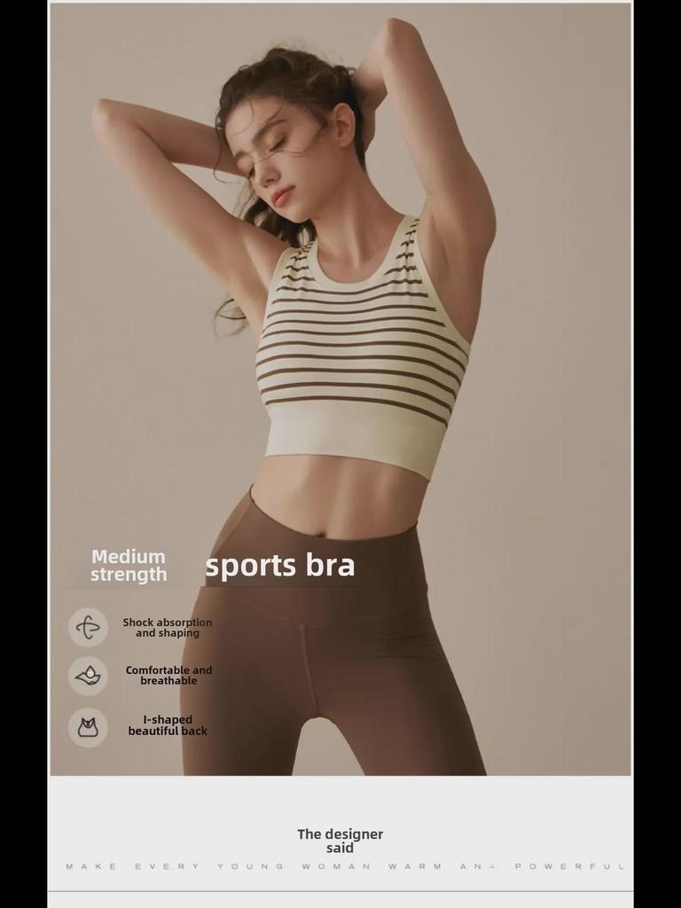 Shockproof Sports Bra for Women - Professional Running & Yoga Wear with Stylish Back Design