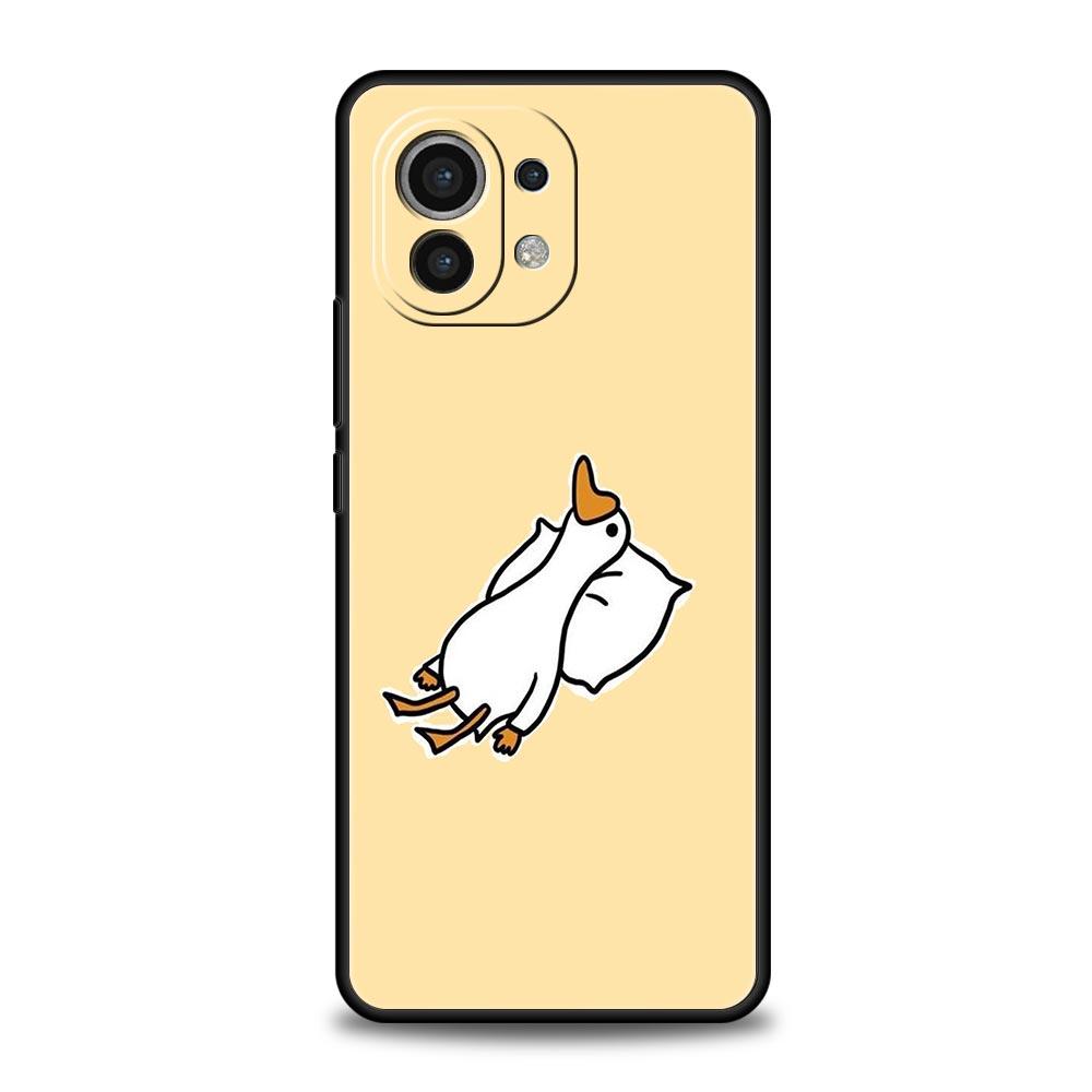 Phone Case For Xiaomi Mi 15 14 14T 13T 12T Pro 12 13 11 Lite 5G 11T X6 X5 Pro Soft TPU Cover Cute Cartoon Duck