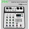 4Channel Audios Mixer for Stage Recording Equipment Headphone Monitoring USB Playbacks for Concerts Live Performances