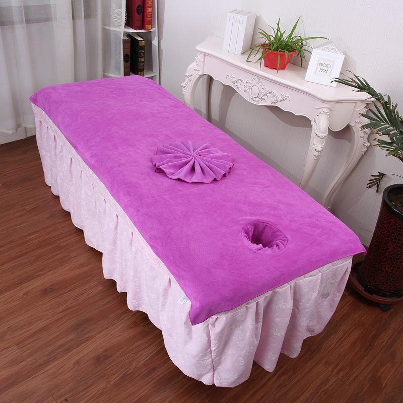 Large Absorbent Bedding Towel with Hole for Massage Therapy Bed