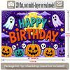 Party Backdrop Halloween Flat Banners Pumpkin Skull Winter Hanging Wedding Parties Event Photo Background Front Door Decor