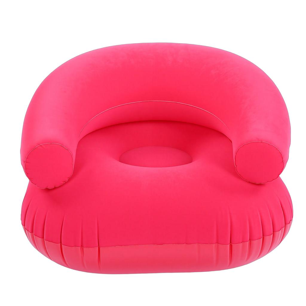 Nafukovací pohovka Ch Nafukovací přenosná pohovka Jednoduché křeslo s područkou pro Balkon Podlahové sezení PVC Vločkování