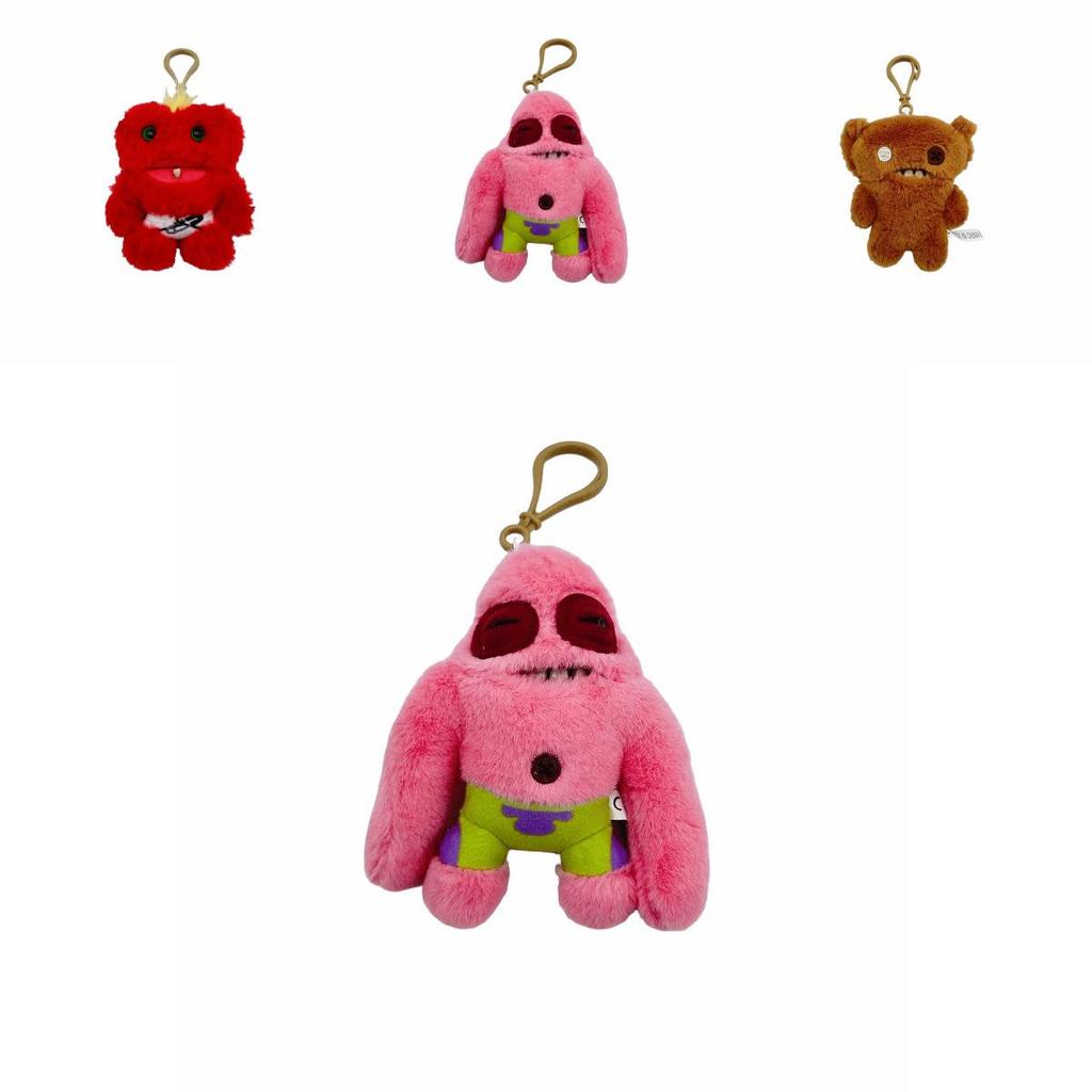 Fuggler Big Teeth Monster Plush Keychain With Cartoon Design For Kids And Gift Use