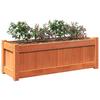 VidaXL Planter Wax Brown 90x31x31 Cm Solid Pine Wood 837453