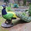 Early Education Animal Models: Blue and Green Peacock - Cognitive Gifts and Decorative Ornaments