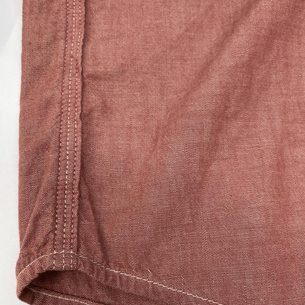 RRL Red 25 Stainless Steel Selvedge Detail Chambray Work Shirt tops S RedUsed