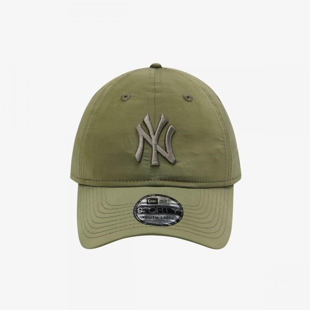 New Era Kids Mlb New York Yankees Metal Nylon Unstructured Ballcap Khaki 1515145