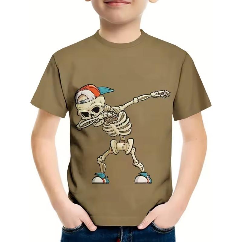 Dětské oblečení Chlapecké tričko Dívčí tričko s krátkým rukávem 3D Cartoon Truck Print Dětské letní oblečení Dětské chlapecké oblečení