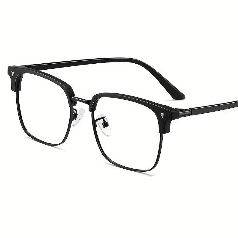 

3 ШТ Новые Мужские Винтажные Модные Очки с Полуободковой Оправой и Прозрачными Линзами, Защищающие от Синего Света, Компьютерные Очки