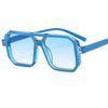 New Trendy Candy Color Punk Women Fashion Sunglasses Vintage Men Retro Black Yellow Gradient Female square Shades
