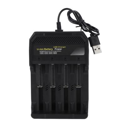 18650 Battery Charger Independent Charging 4 Bay Universal Smart Battery Charger for 10440 14500