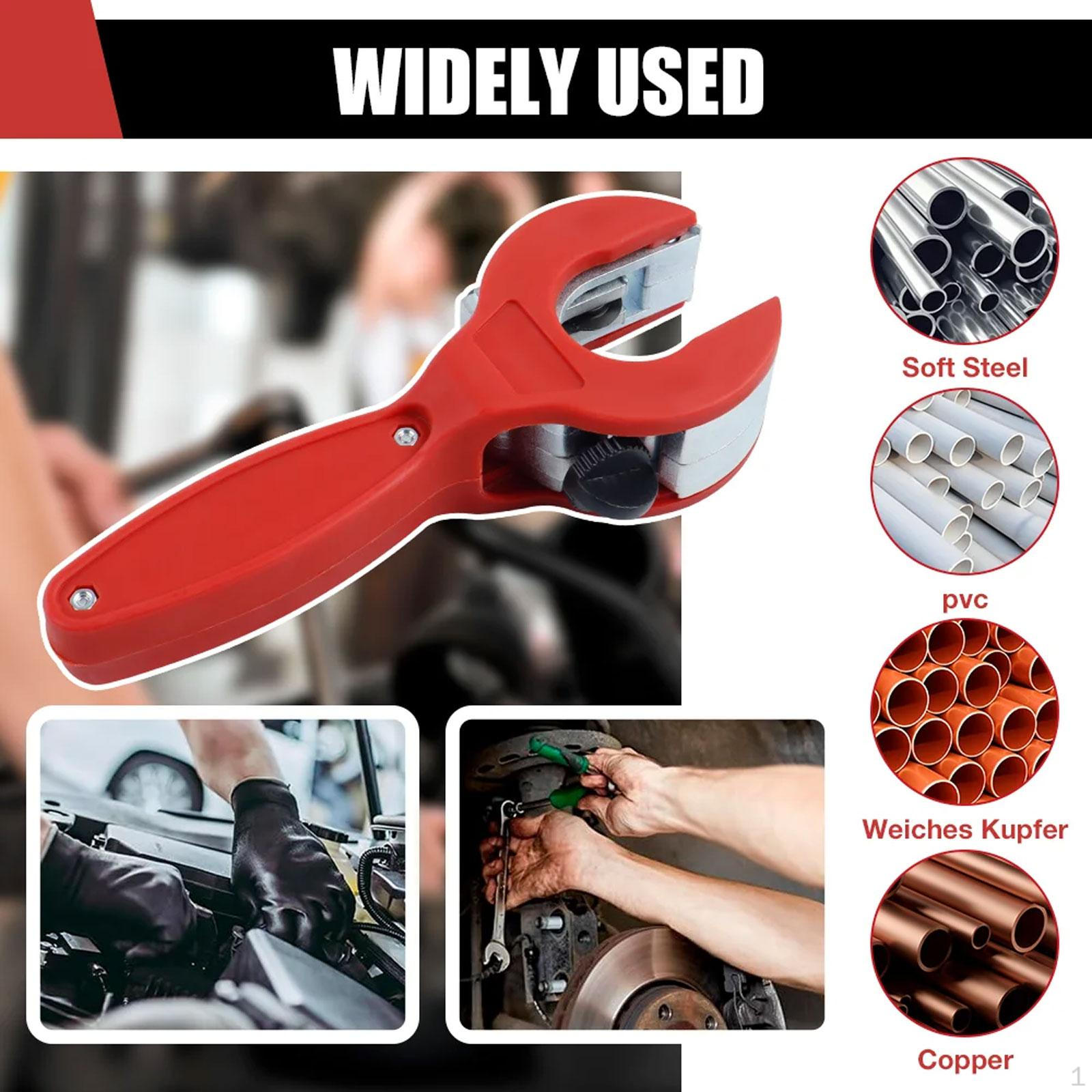 

Ratcheting Tubing Cutter DIY Cutting Tool Fits 8-29mm Compact Ergonomic Sturdy with Trimming