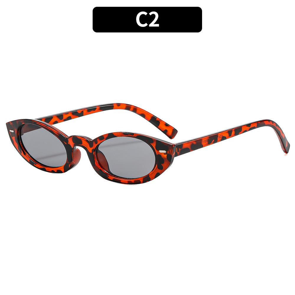 Women's sunglasses - unisex retro small frame cat eye sunglasses