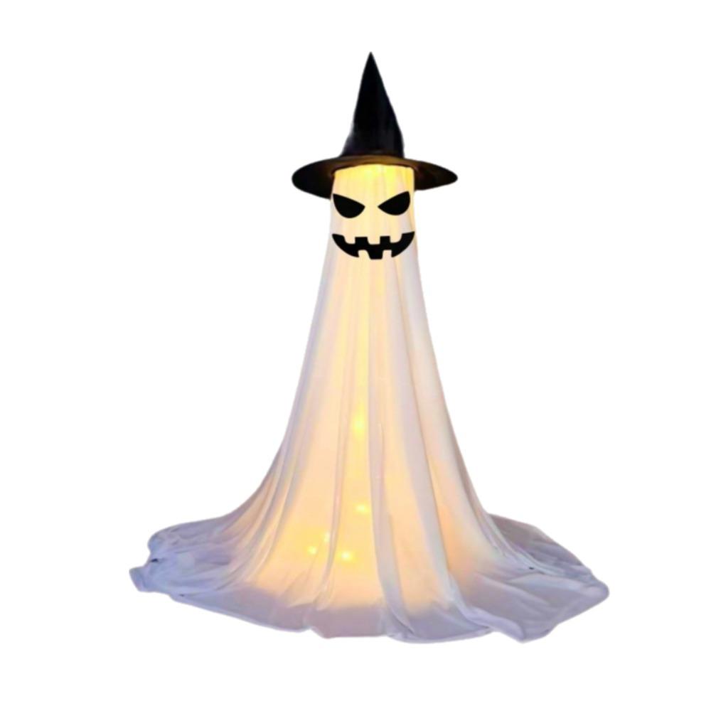 With Witch Hat Halloween Yard Ghost Ornaments Luminous LED Glow Specter Ornament  Outdoor Garden