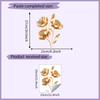 Gold Floral Wall Sticker Self-Adhesive Removable Bedroom Living Room Hallway Dorm Home Decor