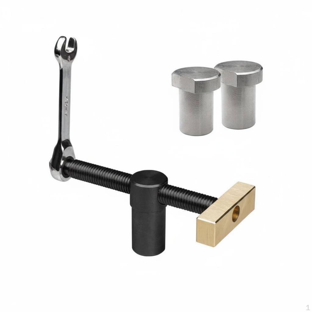 Ratchet Vise Mechanism Hardwood Hardware Stainless Steel Bench Dog Clamp for Woodworkers,