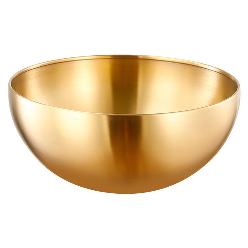 Stainless Steel Gold Rice Bowl Gift Set