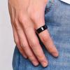 Stainless Steel Classic Black Men Rings Jewelry