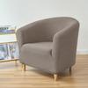 Twill Jacquard Tub Chair Cover Elastic Club Sofa Covers Stretch Spandex Single Armchair Sofa Slipcovers for Living Room Bar Home