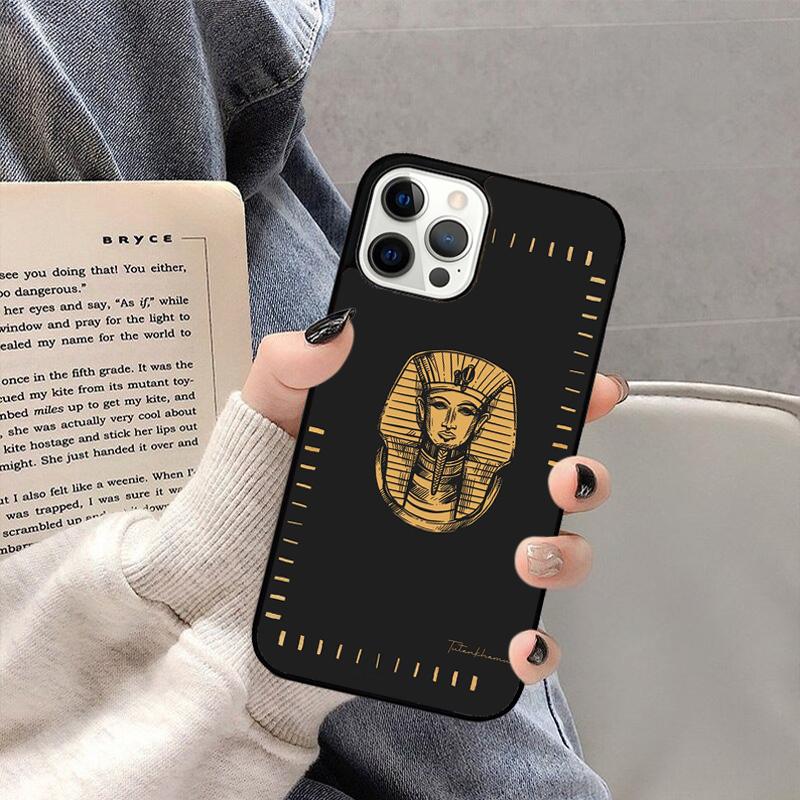 Egypt King Tutankhamun Phone Case For iPhone 17 Air 16 15 14 Plus 11 12 13 Pro Max Coque Cover Shell