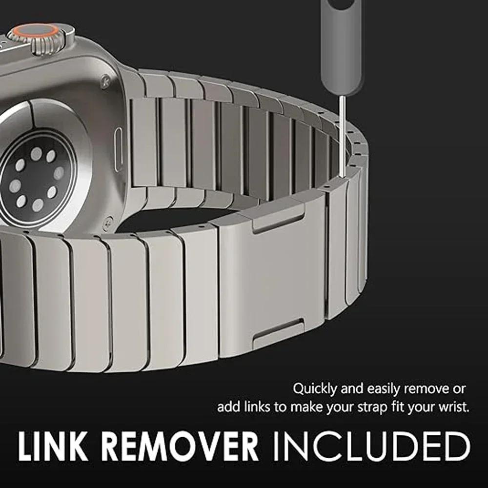 Metal Stainless Steel Strap for Apple Watch Ultra 2 49mm 10 9 8 7 46mm 45 41mm Bracelet for Iwatch 6 5 SE 40mm 44 38 Luxury Band