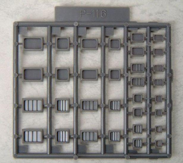 

Товары для моделирования Kotobukiya Пластиковый блок Воздуховод Сопло II Пластиковые детали модели P116R MSG Немасштабируемые