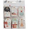 Christmas Party 7.5*4.0cm Christmas Tags Festive Decorations Present Tags Cheerful Accents Long-lasting Display