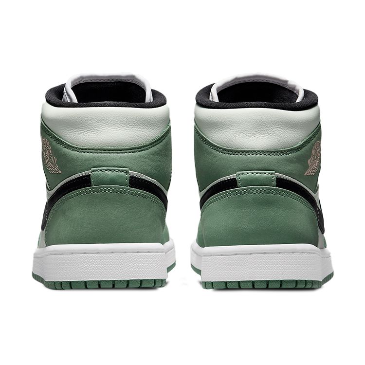 Air Jordan 1 Mid SE Dutch Green Women Sneakers Black Barely-Green Arctic-Pink CZ0774-300
