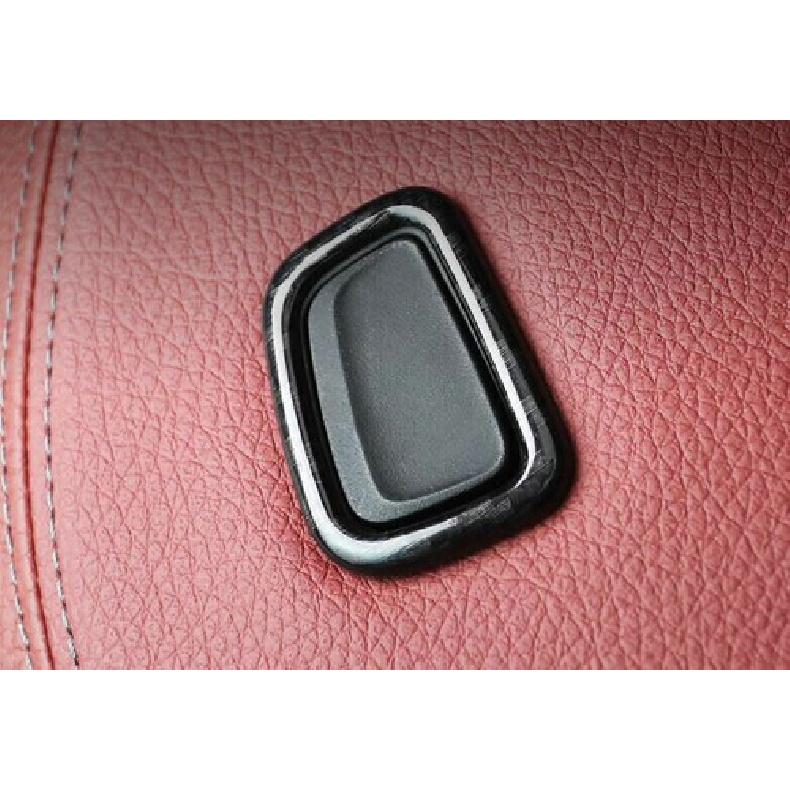 ABS Carbon Fiber Seat Headrest Switch Button Cover Trim For BMW 5 Series 2018-22