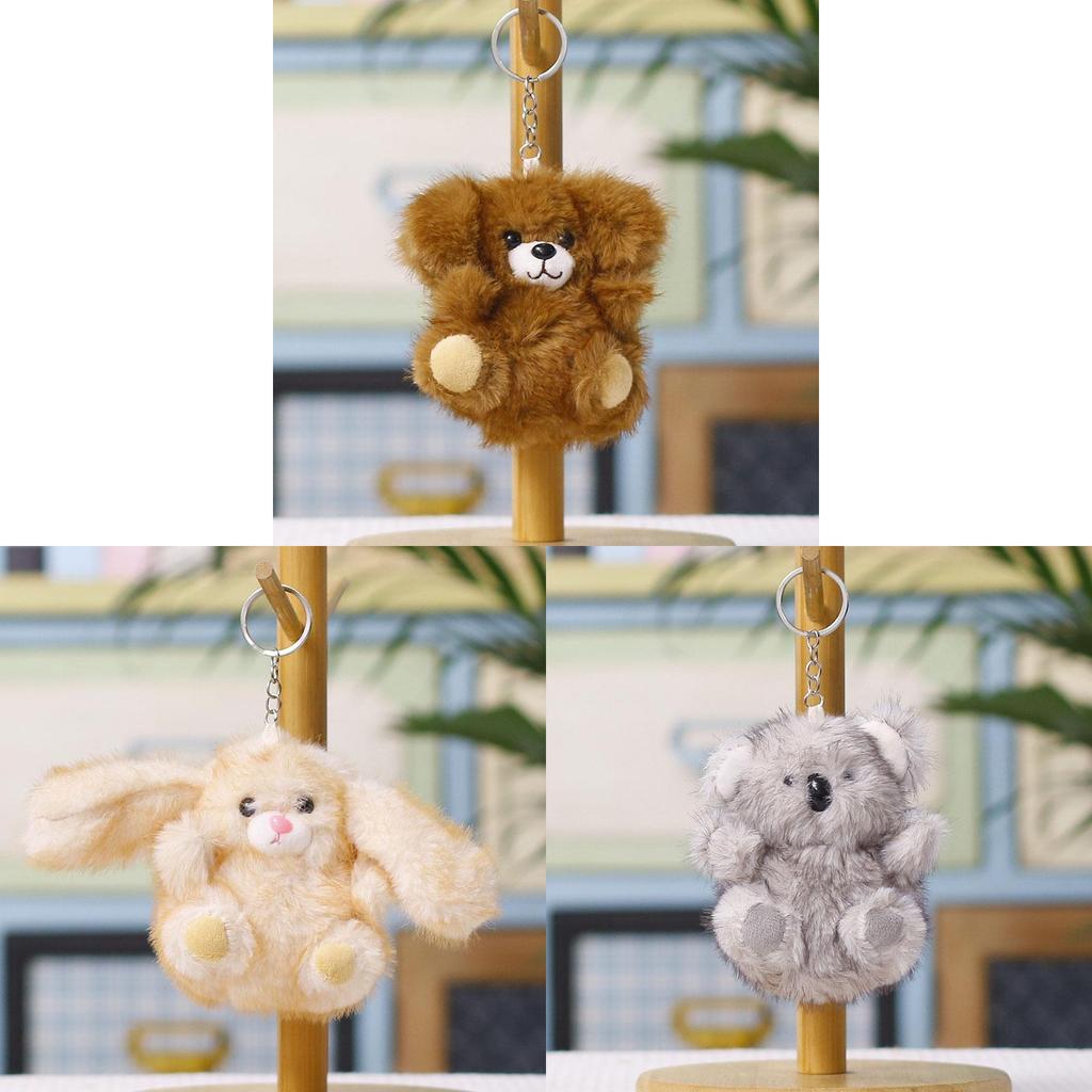 Plush Bear Keychain With Pp Cotton Filling For Kids And Adults