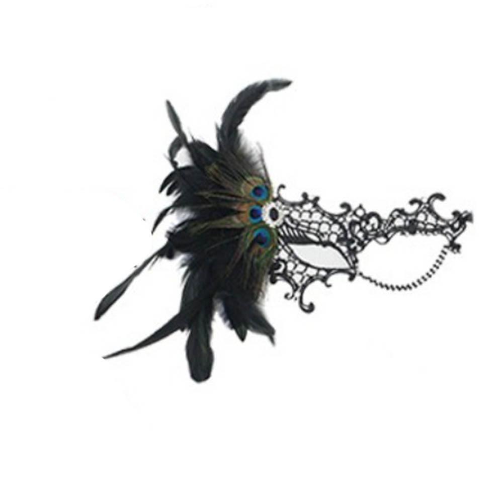 

Соблазнительный стиль Маска с перьями Косплей Хэллоуин Фестивальная вечеринка Маска Рейв-празднование чёрный
