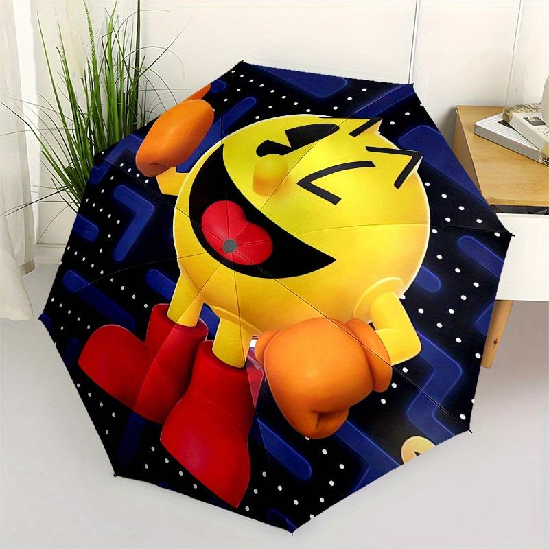 1pc Pac-Man, Classic Themed High-quality Umbrella,Automatic Opening and Closing Umbrella,Multi-functional Umbrella G0811394