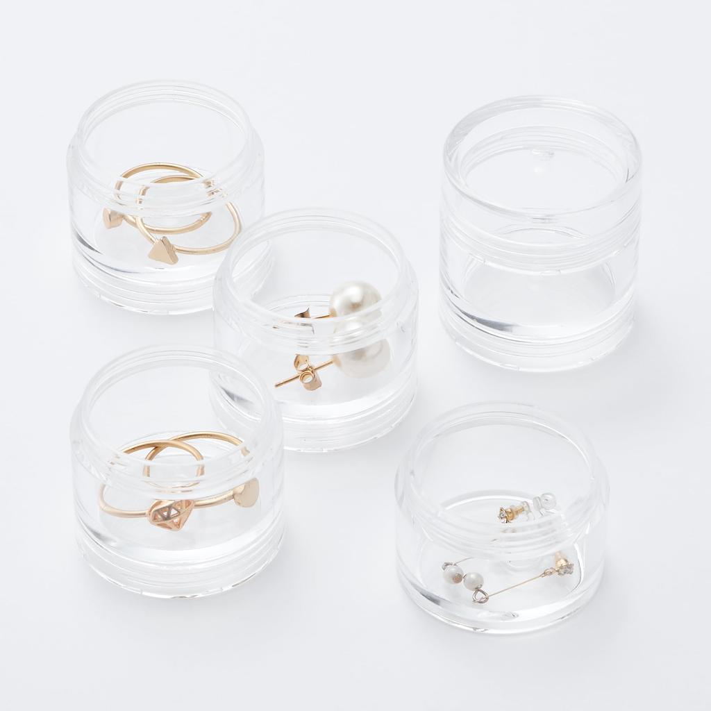 MUJI Acrylic Divider 5 Diameter X OHG03A1A Case, Tiers, 3.5 12.1cm,