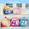 Adorable Cartoon Eva Hardshell Kids Backpack For School Pink Blue Green Yellow